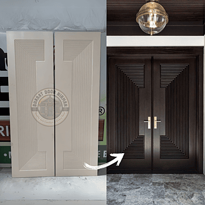 Modern HDHMR Designer Main Door with Lifetime PU Finish Modern HDHMR Designer Main Door with Lifetime PU Finish