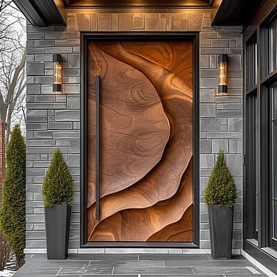 Elegant Woodgrain 3D HDHMR Door Elegant Woodgrain 3D HDHMR Door