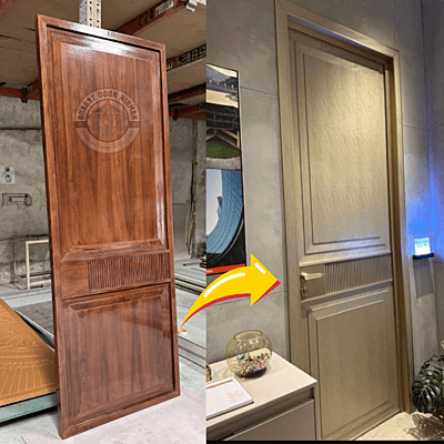 72mm Designer Flush Door with HDHMR & Veneer Finish – PU Polish 72mm Designer Flush Door with HDHMR & Veneer Finish – PU Polish